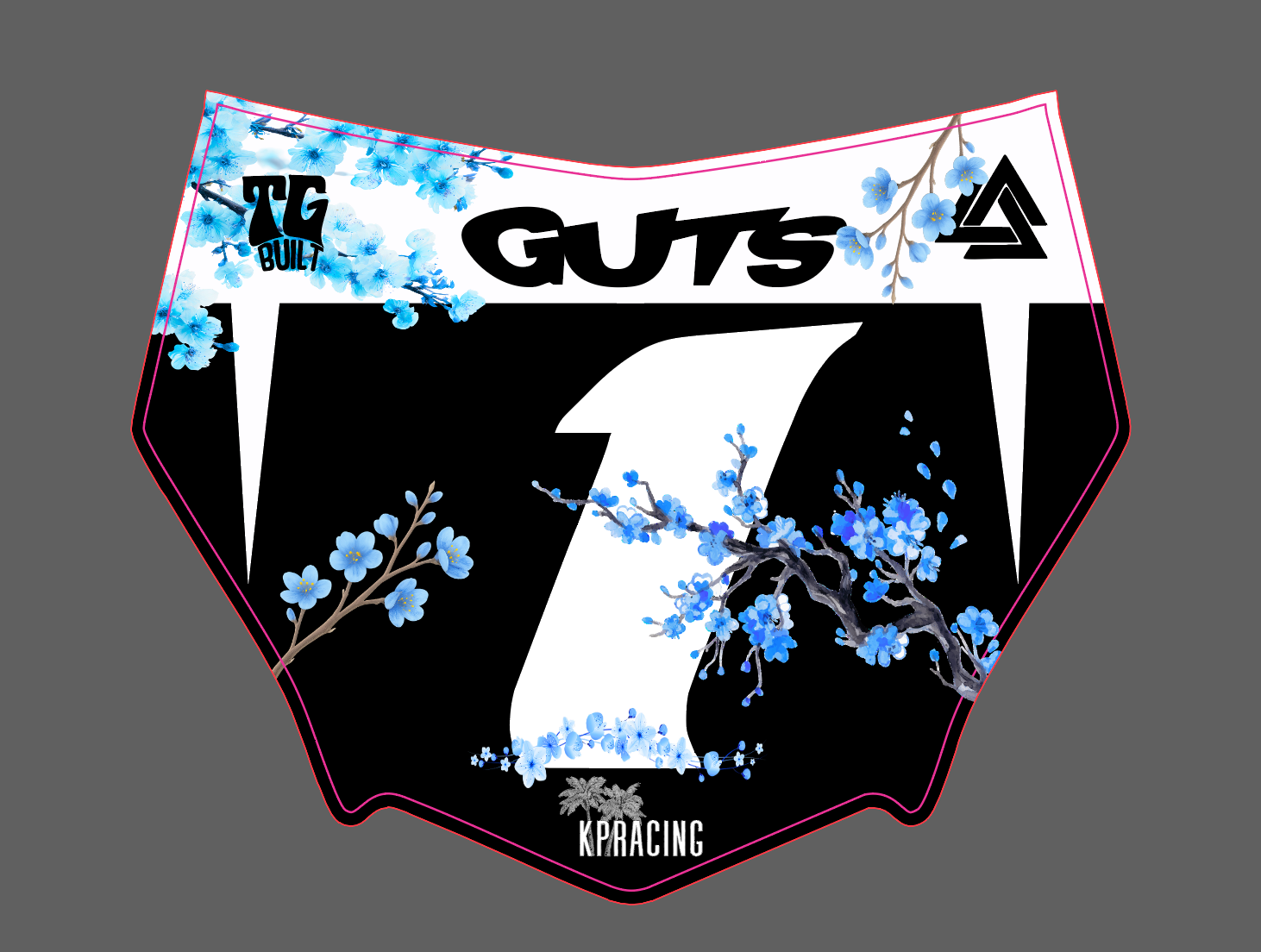 Blue Edition Cherry Blossom Decal (Motocutz)